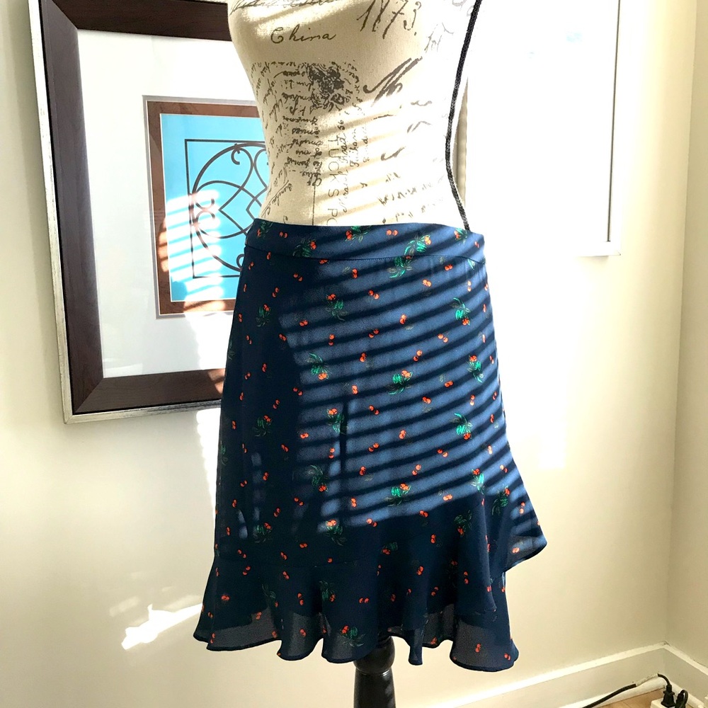 Banana Republic Cherry Ruffle Skirt